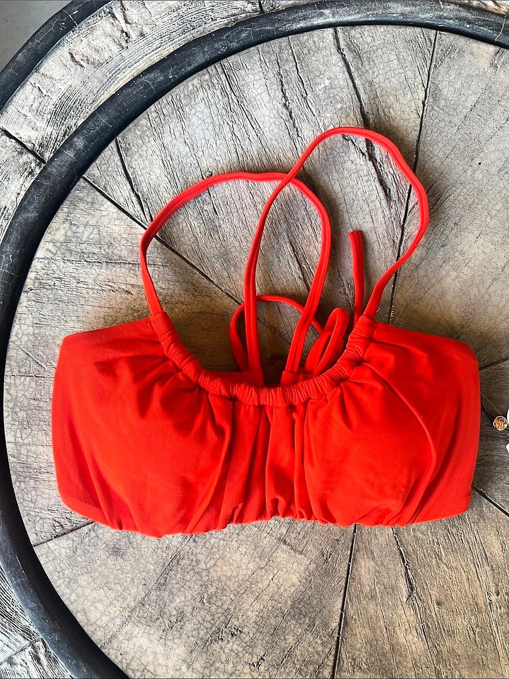CALIA Swim Collection Bikini Top Red Bikini Top Size Small NWT